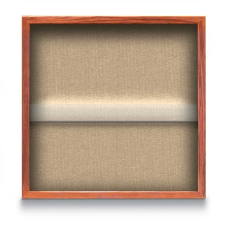 United Visual Products Outdoor Enclosed Combo Board, 48"x36", Bronze Frame/Burgundy & Forbo UVCB4836ODBZ-BURGUN-FORBO